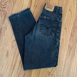 Vintage Levi's Black wash straight leg Jeans